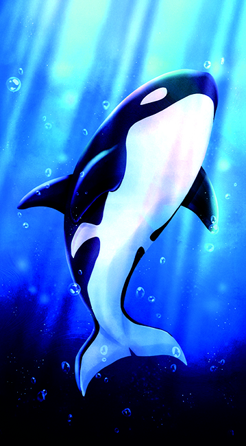 輝きに向かう神のクジラ