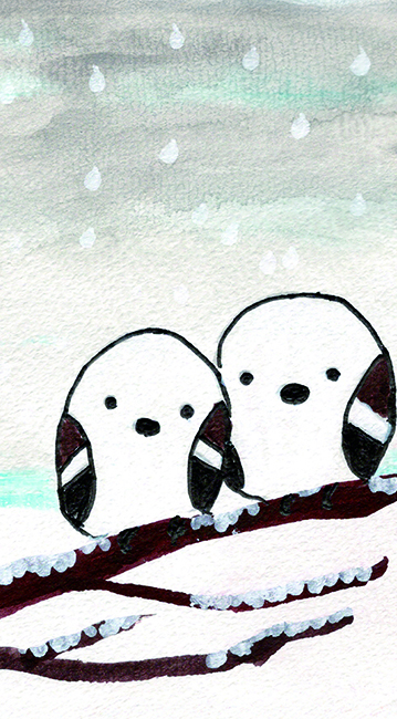  冬のシマエナガ