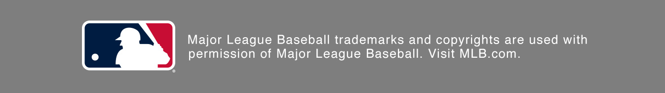 Major League Baseball trademarks and copyrights are used with permission of Major League Baseball. Visit MLB.com.