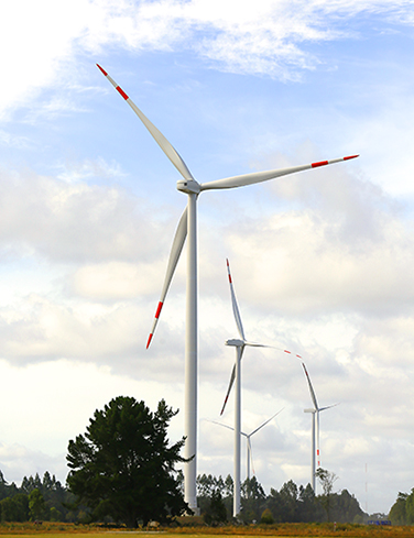 チリ共和国の風力発電事業