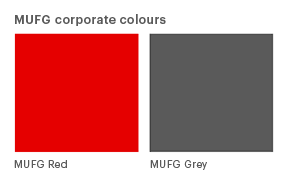 MUFG corporate colours