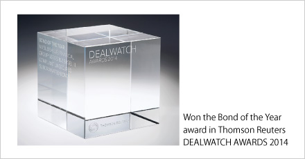 Won the Bond of the Year award in Thomson Reuters DEALWATCH AWARDS 2014