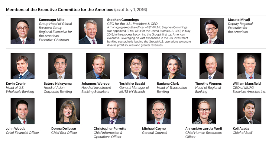 Members of the Executive Committee for the Americas (as of July 1, 2016)