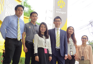 Risk management group staff (Mr. Kobayashi is the third person from the right)
