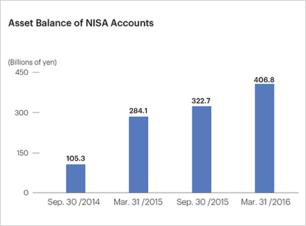 Asset Balance of NISA Accounts