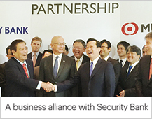 A business alliance with Security Bank