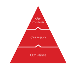 Our mission Our vision Our values